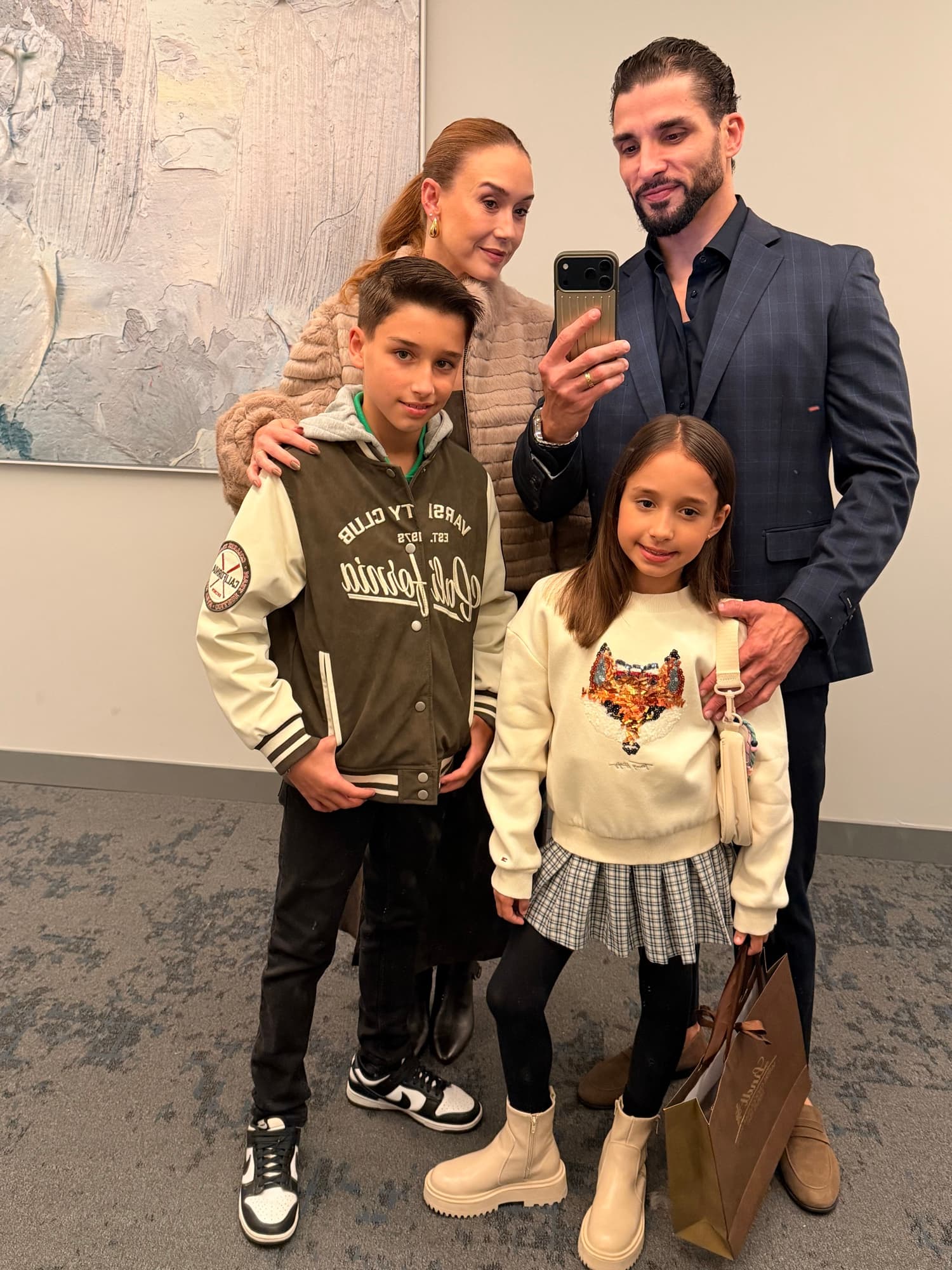 Maycko e Marcela em família