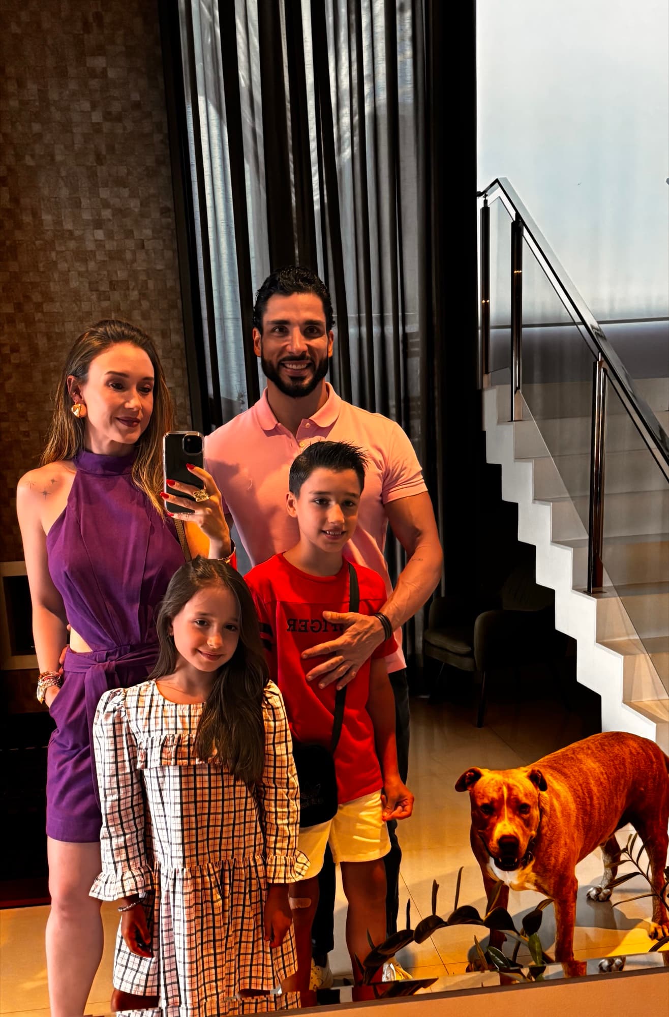 Maycko e Marcela em família