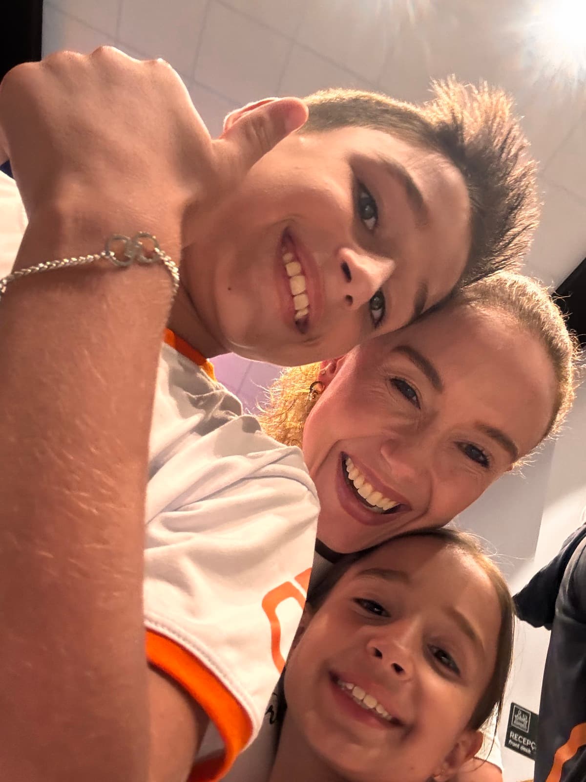Marcela com os filhos