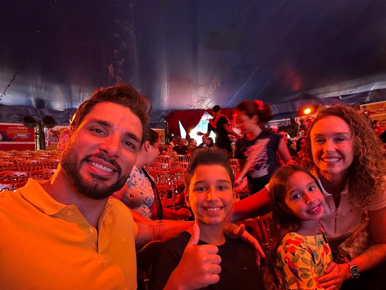 Família no circo